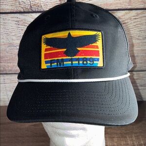 Pre Owned Imperial FM 1189 Golf Black Cap with Colorful Patch